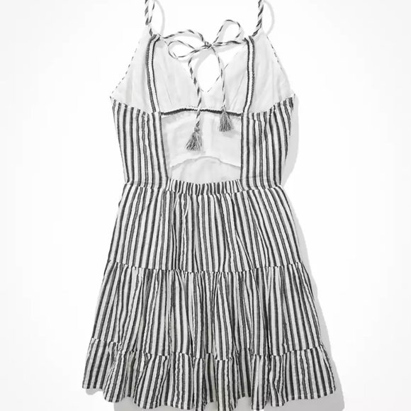 AE American Eagle Stripped Strappy Dress Size M - Picture 3 of 3